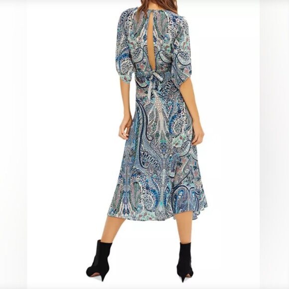 ba&sh Mousseline Paisley Print Midi Dress Size US XS - Picture 5 of 6